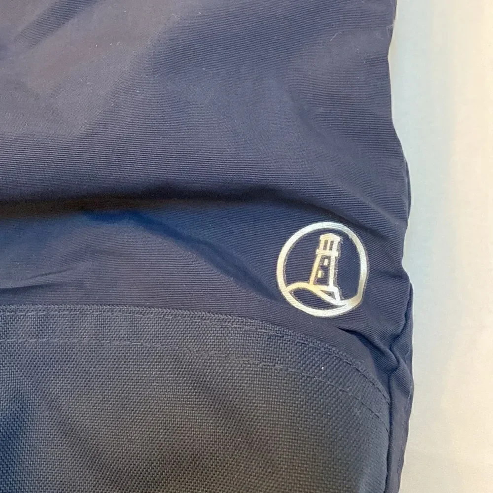 Lands' End Blue Squall Snow Pants Iron Knee Grow-a-Long Size 8